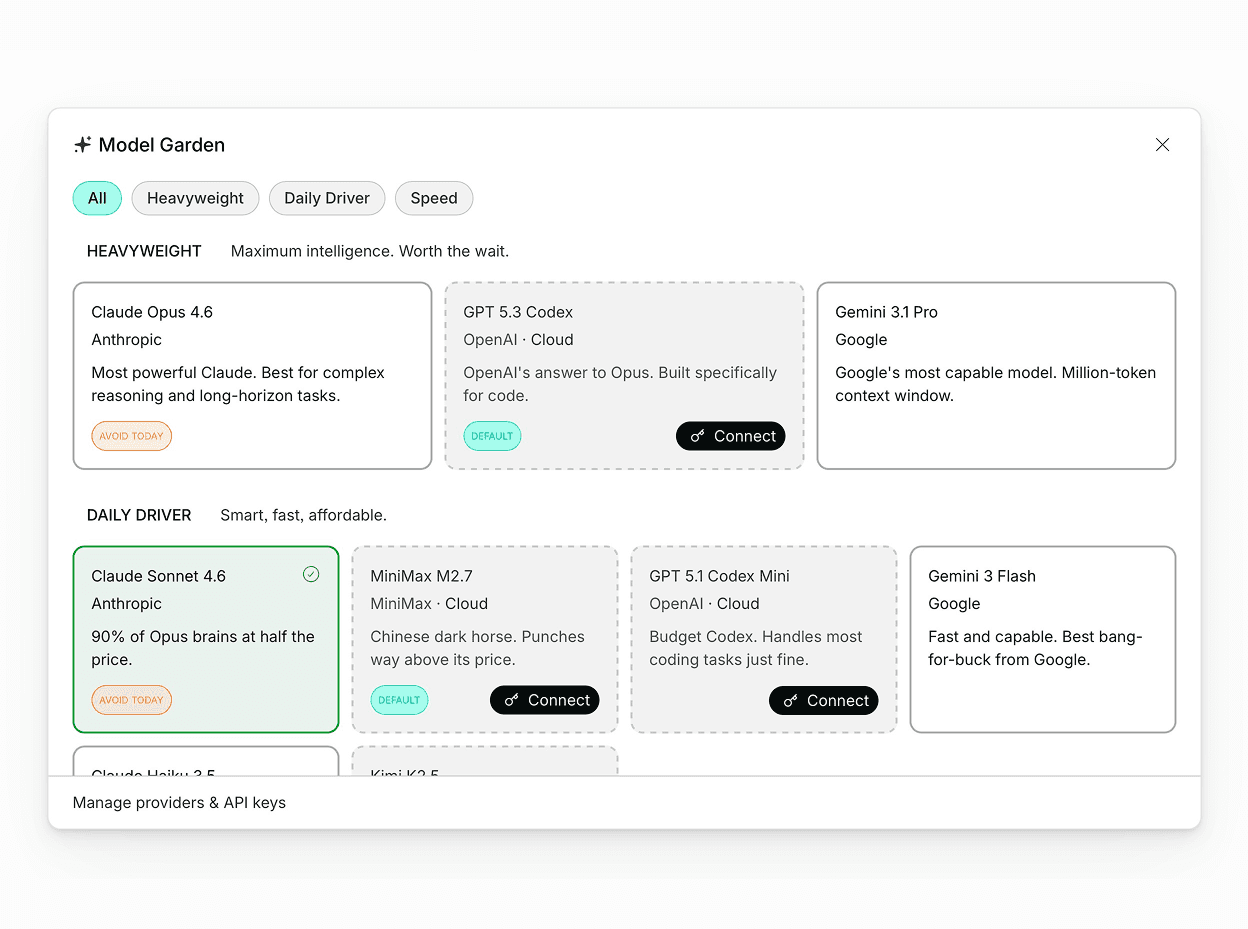 Vera Studio — Vera Cloud models