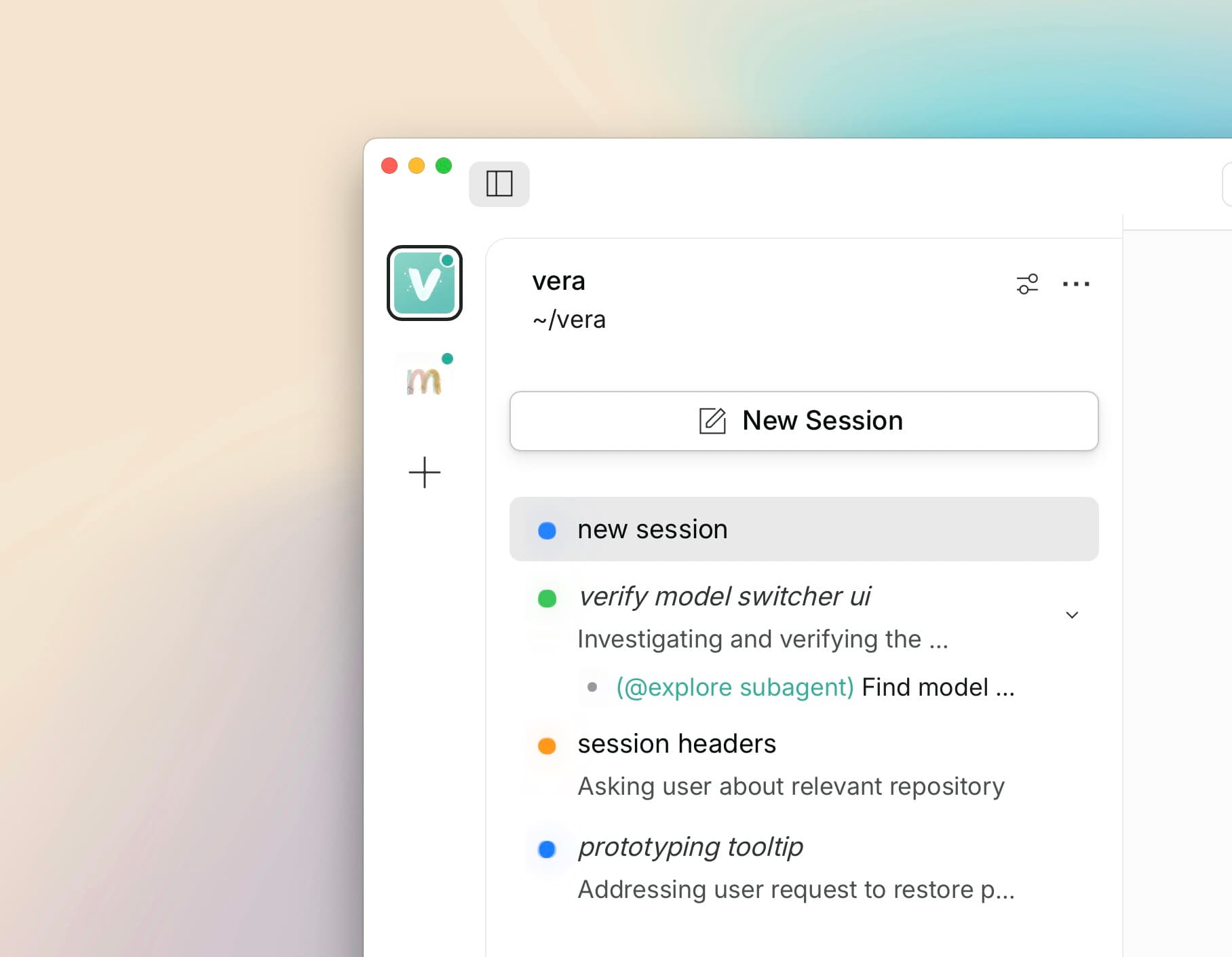 Vera Studio — live sessions